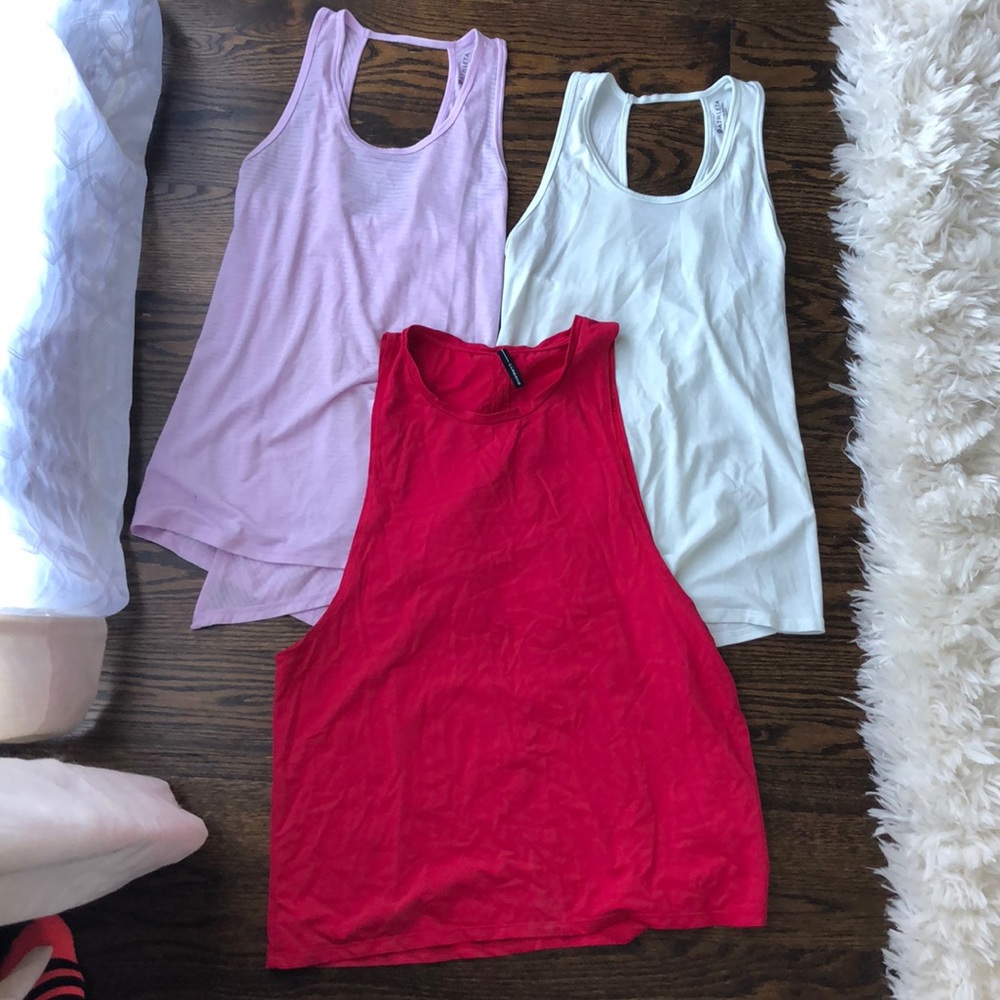 Athleta and Carbon 38 tanks